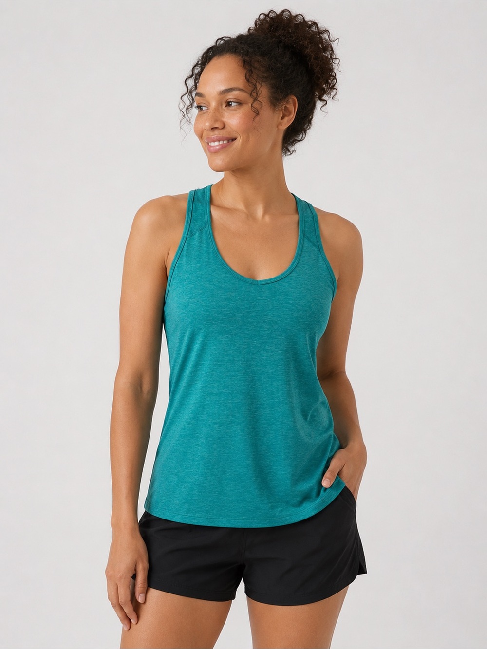 The North Face Women's Teal Racerback Tank Top Size Small S Flashdry